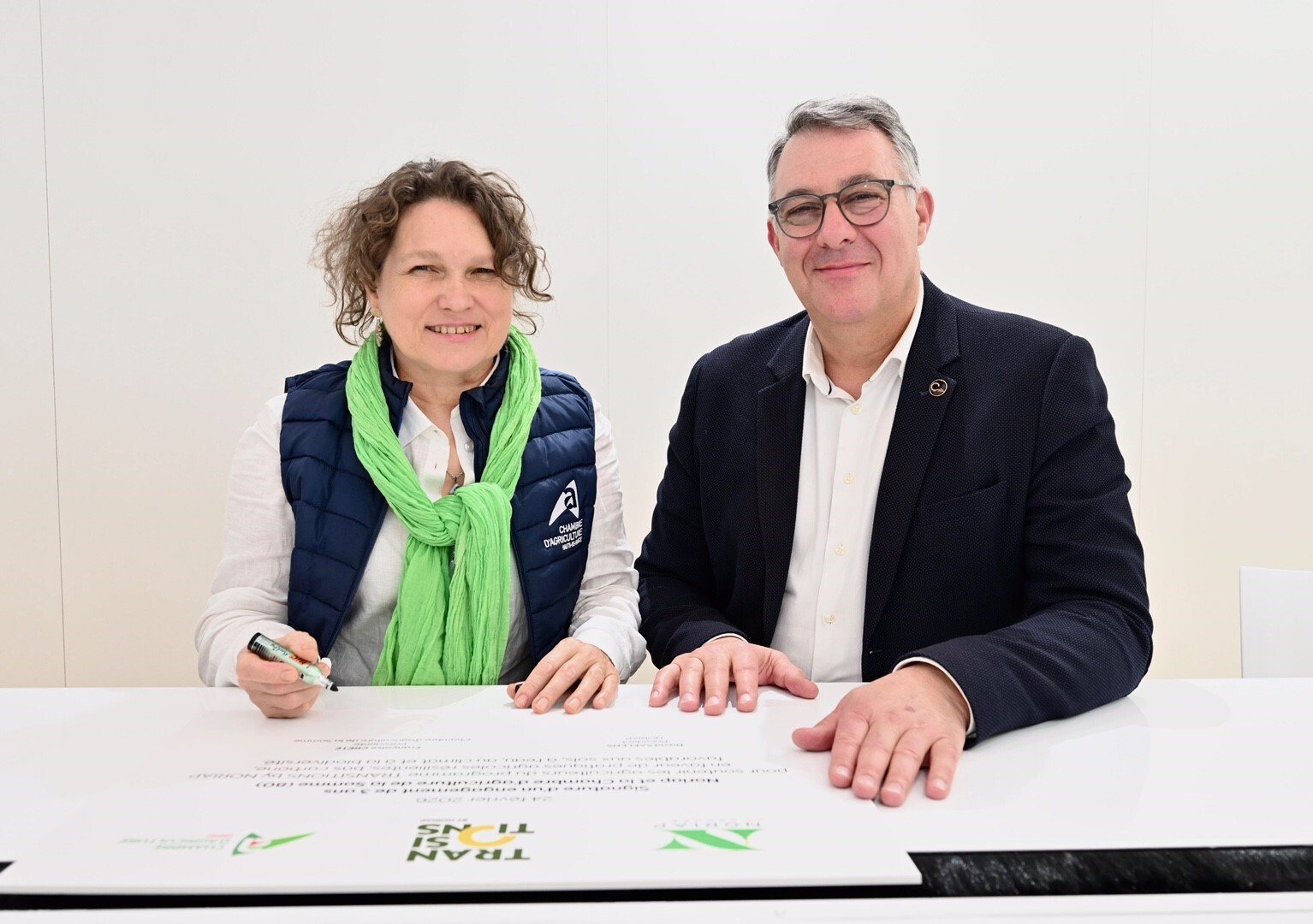 Signature partenariat Noriap Chambre d'agriculture de la Somme au SIA